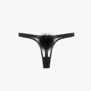 Feather Pom Pom Thong